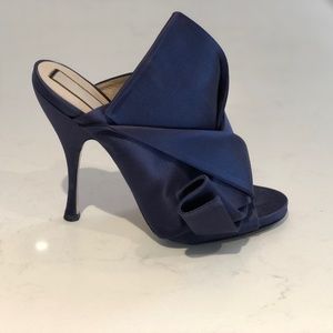 Navy Bow Mules